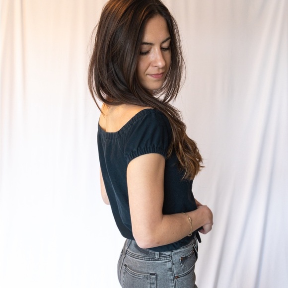 Madewell off the shoulder top - Picture 2 of 6